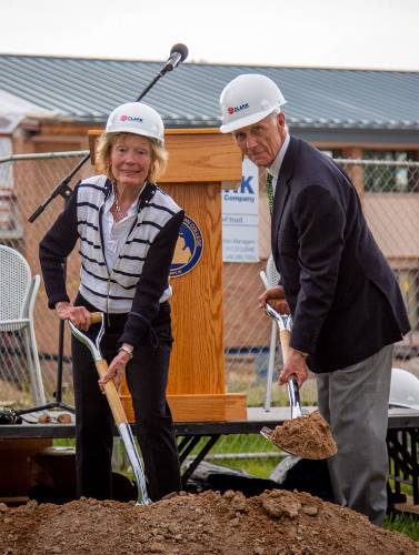 Renee and Pier Borra at groundbreaking event