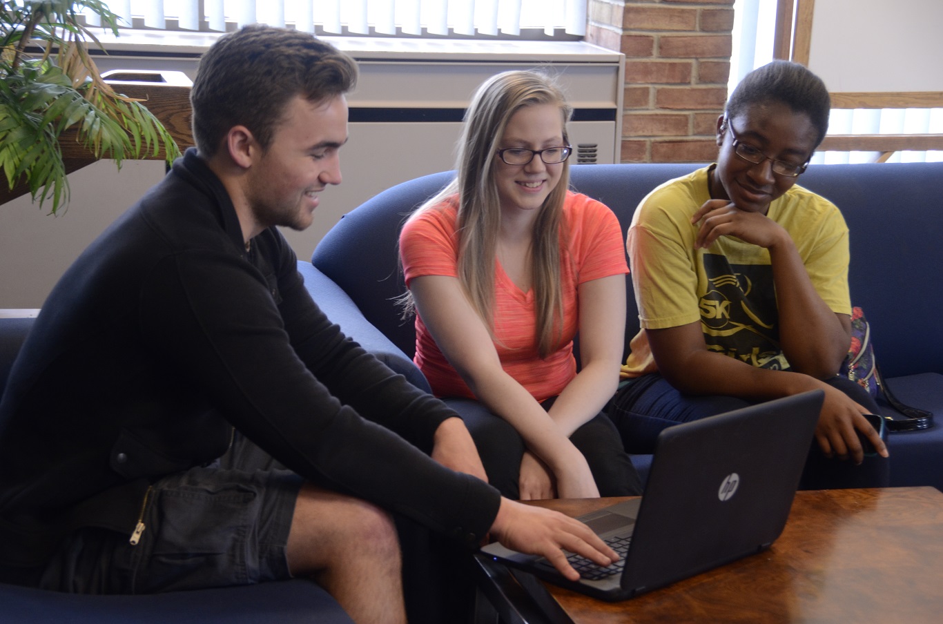 Students in the residential hall