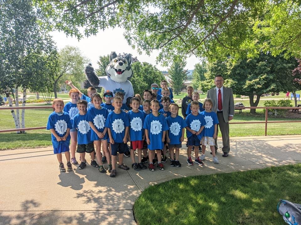 YMCA kids on campus