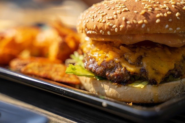 Cheeseburger and French Fries