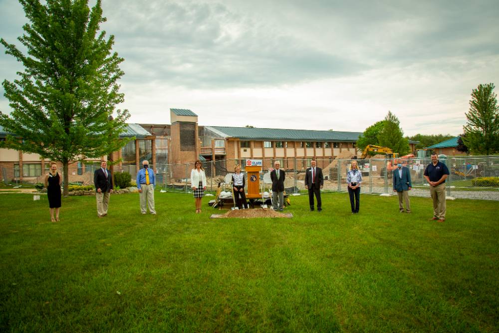 Foundation leaders at groundbreaking event