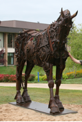 J-Bolt and the Ghost Rider sculpture