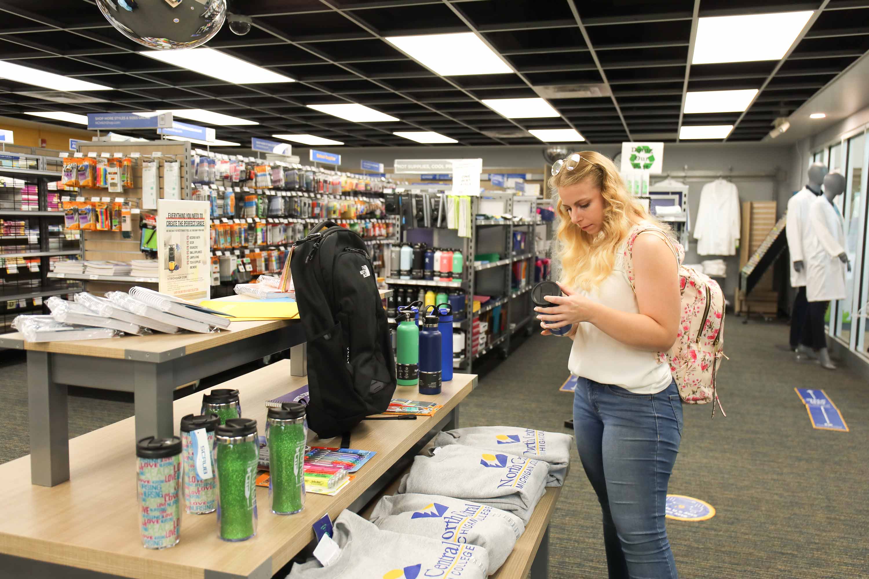 Student in Bookstore