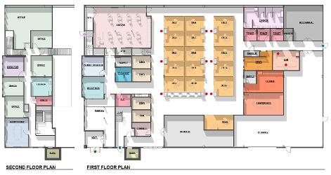 NCMC Dental Hygiene building floor plan.